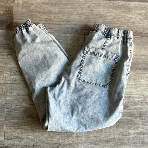 Blue baggy demin Joggers, S.O.N.G Size 11/30. Slightly worn. - Picture 4 of 6